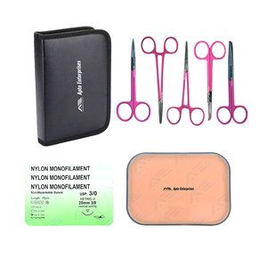 Including Large Silicone <b>Suture</b> Pad With Pre-cut Wounds For Medical Students High Quality Surgical Medic Instruments - Product Image 1