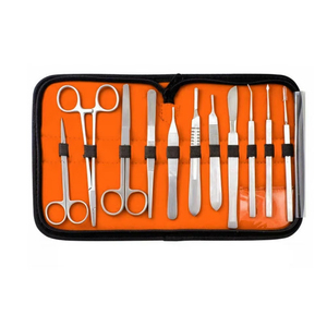 Professional 13PCS Stainless Steel Dissection Kit Biology Lab Surgical Instruments Set with <b>Zipper</b> cheap price instruments - Product Image 2