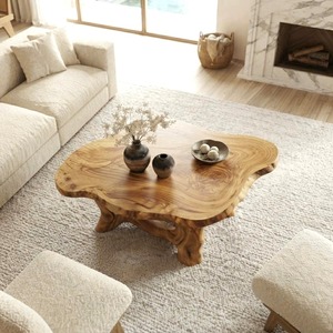 Handcraft Modern Solid Wood Coffee <b>Table</b> Apartment Living Room Tea <b>Table</b> American <b>Small</b> Coffee <b>Table</b> Luxury <b>Wooden</b> Living Room - Product Image 5