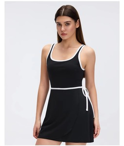 Jupe plissée personnalisée pour femme, taille haute, 2 en 1, sportive, pour la course à pied, le tennis, le paddle, le golf, le pickleball, avec poche - Product Image 6