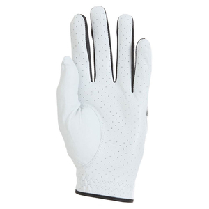 Guantes de golf con dedos completos, blancos, negros, verdes, de cuero genuino, antideslizantes, transpirables, unisex, para mano derecha, con cierre de gancho y bucle - Product Image 3