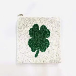 Custom Seed Beads Coin Purse Handmade Beaded <b>Embroidery</b> Pouch Wholesale beaded coin - Product Image 4