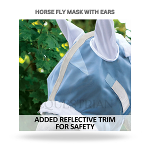 Equestrian Tools Horse <b>Fly</b> <b>Mask</b> with Ears (Mesh Material) Customized Equestrian Protection for Riding Training and Outdoor Use - Product Image 2