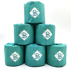 Papier toilette biodégradable en pâte de bois, 3 plis, rouleau de papier toilette pour hôtel, fournisseur et fabricant de papier toilette de haute qualité - Product Image 1