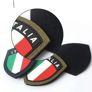 Nuevos Parches Bordados 3D Personalizables de PVC y Goma de 3 Colores, Adhesivos, Cosidos, Termoadhesivos, con Diseño Floral de Tela Táctica Tejida - Product Image 2