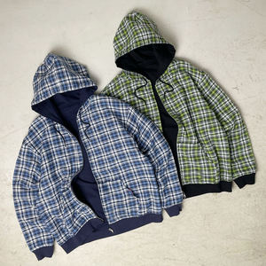 Sweat à capuche réversible en flanelle à double couche pour homme, style vintage, coupe oversize, col à capuche réversible pour l'hiver - Product Image 5