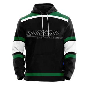 Sweat à capuche de hockey sur glace personnalisé, unique et abordable, 100% polyester sergé, maillot de sport avec lacets, service OEM, couleur personnalisée, imperméable - Product Image 3