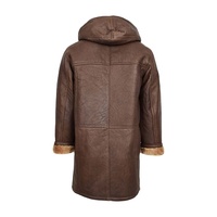 Manteau long de luxe pour femme en peau de mouton véritable, doublure en laine, imperméable, écologique, réversible, streetwear élégant