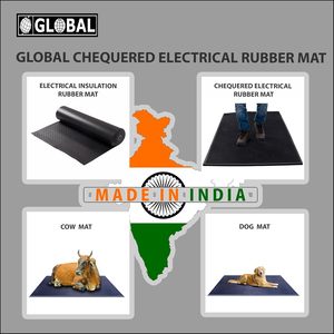 Black Rubber Heavy Duty Electrical Safety Rubber <b>Mat</b> Dielectric Insulation Flooring <b>Roll</b> for Industrial Power Applications - Product Image 6