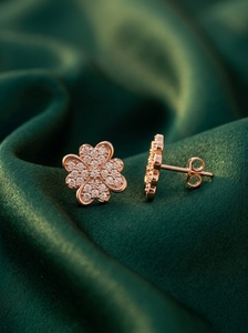Pendientes Clásicos y Modernos con Diamantes Solitarios de 2.52 Ct, Corte Brillante Cultivado en Laboratorio, Rellenos con Oro Amarillo, Blanco y Rosa de 9K, Certificados por Aigs - Product Image 4
