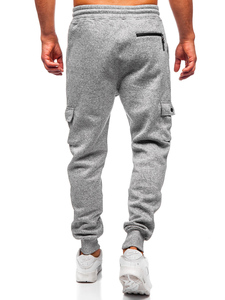 Men Heavyweight Casual High Waist Waterproof Windproof Breathable Quick Dry Winter Sweatpants Pleated Front <b>Drawstring</b> Closure - Product Image 4