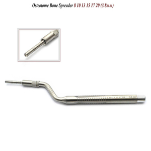 Kit d'instruments pour pont osseux 5 pièces réutilisables en acier inoxydable manuel, Osteotomes d'élargissement osseux dentaires, Osteotomes à sinus lifté décalés pour implants CE - Product Image 6
