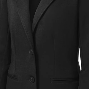 Blazer Bordado de la Hermandad Zeta Black para Mujer, Blazer Unisex de Algodón Twill Premium con un Solo Botón, Ropa Formal Griega - Product Image 5