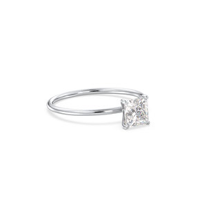 REYES Princess Cut 0.9 Carat Moissanite <b>Solitaire</b> <b>Rings</b> For Women Factory Price 925 Sterling <b>Silver</b> GRA Certified Fine Jewelry - Product Image 3