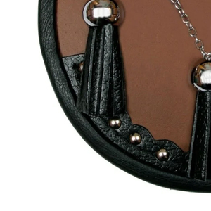 Sporran Escocés Moderno de Cuero y Tartán para Hombre, Accesorio para Kilt con Crin de Caballo, Instrumentos Musicales para Hombre - Product Image 3
