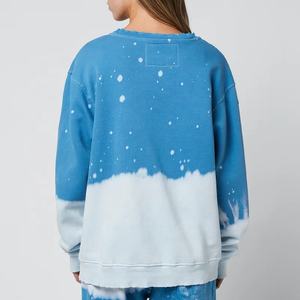 Sweatshirt d'automne à manches longues unisexe épais et délavé à l'acide 100% coton pour femmes, tissu tricoté - Product Image 4