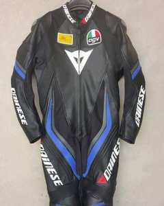 Nouvelle combinaison de moto en cuir unisexe, coupe ajustée, respirante, coupe-vent, équipement de course estival, protection intégrale du corps, aventure - Product Image 1