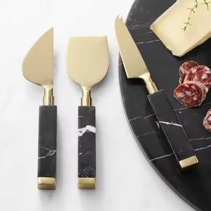 Elegant Metal <b>Cheese</b> <b>Knife</b> <b>Set</b> Stylish Charcuterie Accessories for Entertaining Guests - Product Image 1