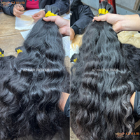 Paquete de cabello crudo intacto con cutícula sin procesar, extensiones de cabello vietnamita crudo a granel SDD de un solo donante crea cualquier estilo