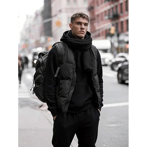Mens Casual Cotton Tracksuit Outfit <b>Set</b> Hooded Sweatshirt Jogger Pants Athletic Sportswear Daily Fashion - Product Image 2