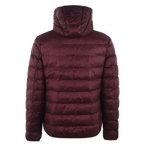100% Nylon Puffer <b>Jacket</b> with Stand Collar Patchwork Design Hooded & <b>Waterproof</b> - Product Image 2
