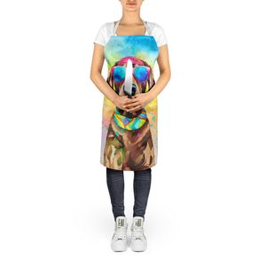 Large Multicolor Hippie Dawg <b>Apron</b> for Adults Unisex Kitchen Server for <b>Cooking</b> Featuring Chocolate Labrador for Women <b>Men</b> - Product Image 5