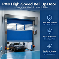 Porte rapide de volet roulant de PVC à grande vitesse portes automatiques rapides de porte d'enroulement pour l'entrepôt