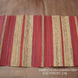 Buy Reversible <b>Bamboo</b> <b>Table</b> Mats (Set of 6) <b>bamboo</b> cora fiber dining <b>table</b> mats - Product Image 2