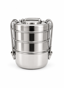 Dheer International Stainless Steel Food Grade 202 Clip Tiffin Wholesale 3 Tier - Product Image 1