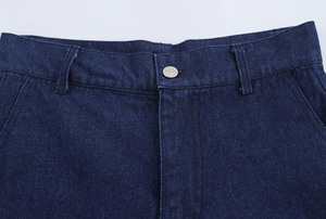 Shorts en jean vintage taille mi-haute personnalisables avec logo pour femme – Style décontracté streetwear Y2K avec ceinture, idéal pour les fêtes – 100 % coton, séchage rapide, respirant - Product Image 3