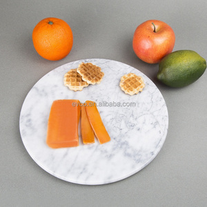 หินอ่อนสีขาวธรรมชาติ12 "รอบชีสคณะกรรมการ - Product Image 5