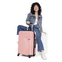Ensemble de valises vintage en aluminium, 3 pièces, coque rigide, avec coque résistante et roues silencieuses à 360 degrés