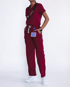 Uniformes de Hospital con Logotipo Personalizado, Pantalones Rectos Transpirables, Uniformes Médicos Unisex de Alta Calidad, Traje Quirúrgico de Manga Corta, Conjuntos de Uniformes de Enfermería - Product Image 1