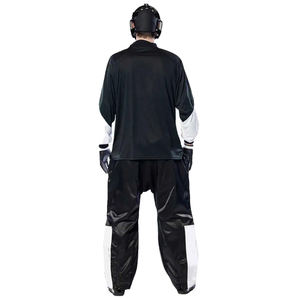 เสื้อเจอร์ซีย์ฟลอร์บอลสำหรับผู้รักษาประตู รุ่นปี 2026 สีดำทอง แบบเย็บพิเศษ แขนยาว บุแผ่นป้องกัน โพลีเอสเตอร์คุณภาพพรีเมียม ดีไซน์สำหรับผู้ชาย ผู้หญิง และทีม - Product Image 2