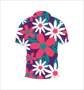 เสื้อโปโลพิมพ์ลายดอกไม้แบบกำหนดเอง แขนสั้น สวมใส่สบาย เหมาะสำหรับกอล์ฟ เทนนิส ชุดทีมฤดูร้อน - Product Image 5