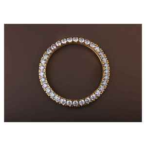 ขอบนาฬิกา RAMDUT IMPEX รุ่นหรูหรา ประดับเพชรแบบ Prong Set ตัวเรือนสแตนเลสสตีล สำหรับเปลี่ยนใส่แทนของเดิม เหมาะสำหรับผู้ชายและผู้หญิง น้ำหนักเบา ปรับขนาดได้ ใช้ได้ทุกวัน - Product Image 3
