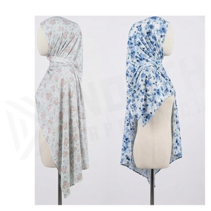 Hiyab de Chifón con Estampado Floral para Mujer, Pañuelo Largo Elegante Multifuncional para Uso Diario en Todas las Estaciones, Accesorio de Moda Musulmana - Product Image 3
