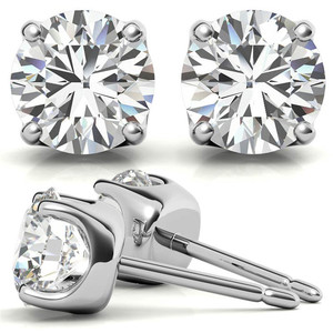 Classic And Trendy <b>Fine</b> Jewelry Luxury Women Stud <b>Earring</b> Round Cut 2.5CT 18k Gold Lab Grown Diamond <b>Earrings</b> For Women Wear - Product Image 2