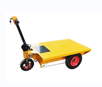 Carro de transporte de cama plana eléctrico chino, construcción de carretilla de tres ruedas, carros y carros de mano eléctricos