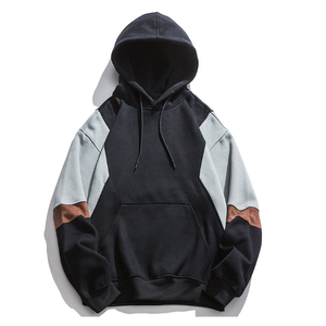 Sudadera con capucha unisex de algodón de peso pesado con hombros caídos, bordada, estilo urbano, para hombre, venta al por mayor - Product Image 1