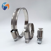 Collier de serrage de type allemand tout en acier inoxydable antirouille pour bateaux et plomberie marine