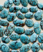 Top Qualité Magnasite Turquoise Gemme Magnésite Turquoise Cabochon Pour Bijoux Pendentif À La Main En Gros En Vrac Cabochon