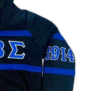 Sudadera con Capucha Negra Phi Beta Sigma para Hombre, Ajuste Cómodo, Tela Premium, Ropa de Fraternidad Griega, Uso Diario Informal - Product Image 5
