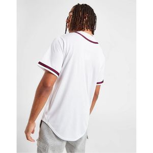 Camiseta de Béisbol Personalizada con Rayas, para Hombre, Impresión Digital, Antibacteriana, sin Mangas, Cuello en V, Uniforme de Equipo, Camisas con Botones al por Mayor - Product Image 2