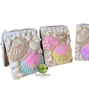 Premium Handmade <b>Compact</b> <b>Mirror</b> Shell Art Cosmetic <b>Mirror</b> Portable Pocket <b>Mirror</b> Gift for Women - Product Image 4