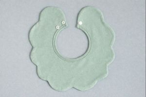 JALBEBE Bavaglino Unisex per Neonati con Bordo Ondulato, in Morbido Cotone a Strato Singolo, con Bottone, Ecologico, Antibatterico, a Forma di Fiore, con Chiusura a Scatto per Bambini - Product Image 4