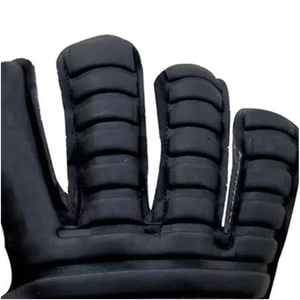 Gants de gardien de but de football de qualité supérieure en latex allemand, design personnalisé, coupe négative noire, extensibles, 3 mm de latex allemand - Product Image 5