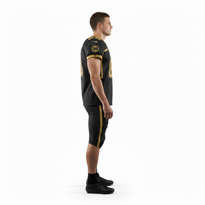 Uniforme de Fútbol Americano Elite, Personalizable con Logotipo en Color, Conjunto de Jersey Sublimado, Cómodo, Transpirable y de Secado Rápido, Uniformes de Equipo - Product Image 4