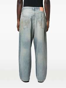 Pantalones de hombre de algodón 100% con lavado ácido, diseño de rayas y logotipo personalizado, estilo urbano, joggers y sudaderas para hombre. - Product Image 5