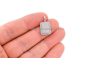 เครื่องประดับฮิปฮอปสุดเทรนดี้ ดีไซน์ไม่ซ้ำใคร จี้ทรงสี่เหลี่ยมแบบหมอน ทองคำแท้ 10K ประดับเพชรแล็บโกรว์ สร้อยคอสุดหรู ไอเดียของขวัญ - Product Image 3